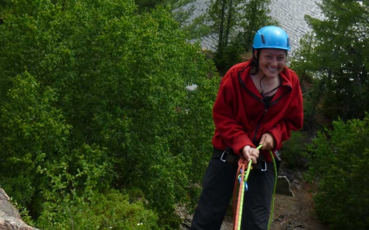 boundary waters rock climbing course for struggling girls